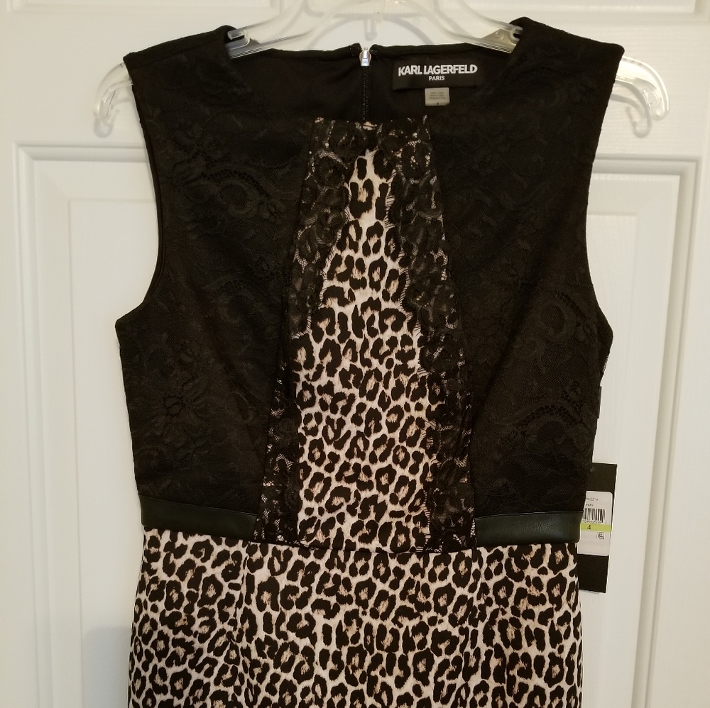 Karl Lagerfeld Animal Print Dress